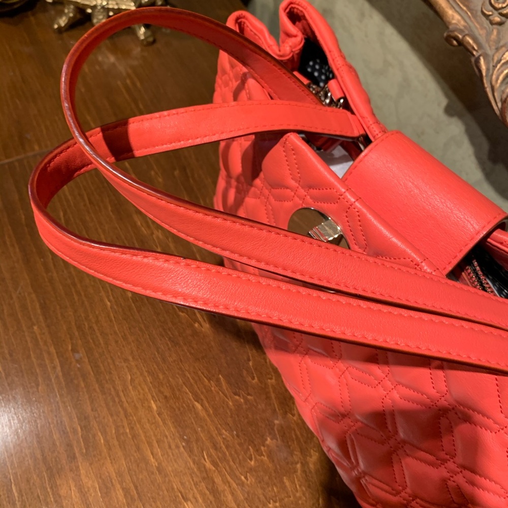 Kate Spade Quilted Aston Court Coral Leather&Chain - Picture 7 of 15